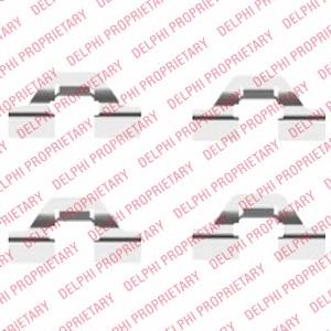 LX0430 Delphi kit de molas de fixação de sapatas de disco traseiras