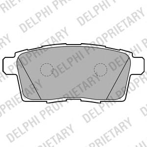 LP2052 Delphi sapatas do freio traseiras de disco