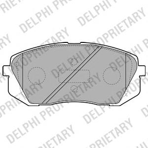 LP2050 Delphi sapatas do freio dianteiras de disco