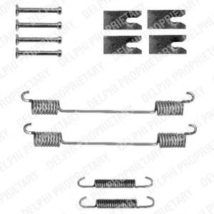 LY1327 Delphi kit de montagem das sapatas traseiras de tambor