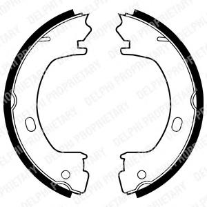 LS1960 Delphi sapatas do freio de estacionamento
