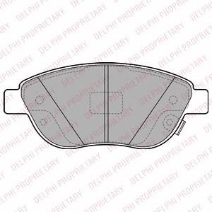 Передние тормозные колодки LP2476 Delphi