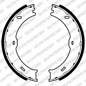 LS2018 Delphi sapatas do freio de estacionamento