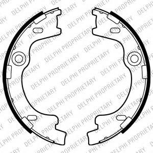 LS2012 Delphi sapatas do freio de estacionamento