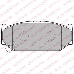 Передние тормозные колодки LP2182 Delphi