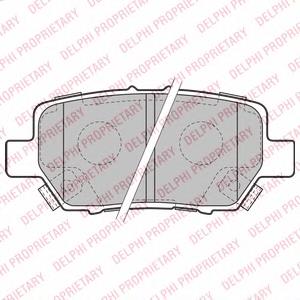 Задние тормозные колодки LP2160 Delphi