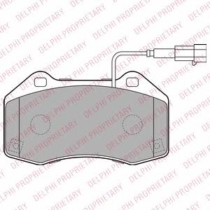 Передние тормозные колодки LP2280 Delphi