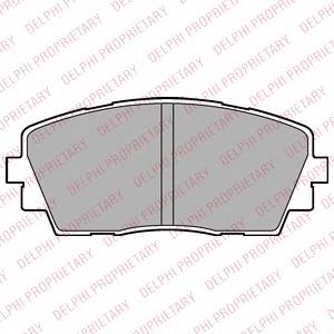 LP2296 Delphi sapatas do freio dianteiras de disco