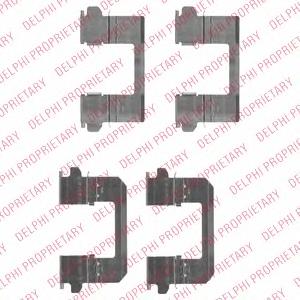 LX0530 Delphi kit de molas de fixação de sapatas de disco dianteiras