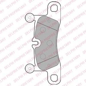 Купить LP2233 Delphi Колодки тормозные задние, дисковые