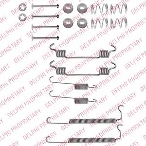 LY1357 Delphi kit de montagem das sapatas traseiras de tambor