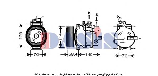 851557N Dasis compressor de aparelho de ar condicionado