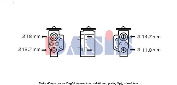 Клапан TRV кондиционера 840980N Dasis