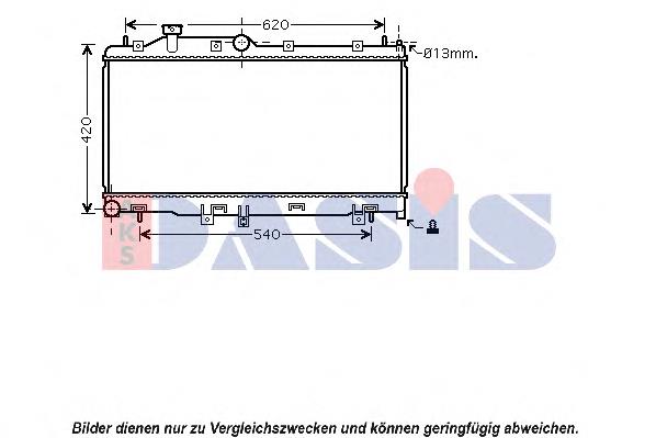 Radiador de esfriamento de motor 67731 Nissens