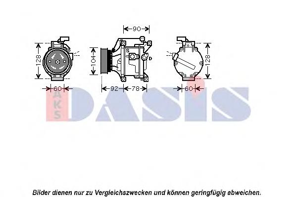 850748N Dasis compressor de aparelho de ar condicionado