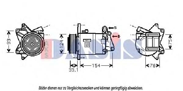 851826N Dasis compressor de aparelho de ar condicionado