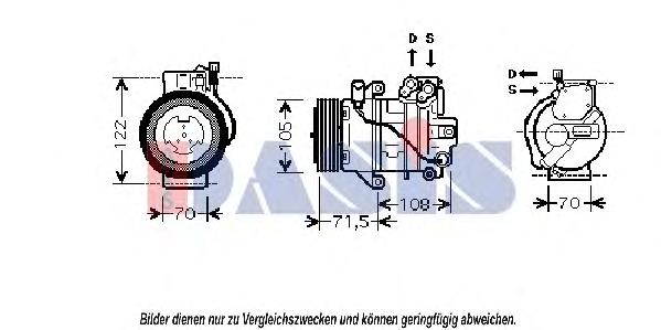 851845N Dasis compressor de aparelho de ar condicionado