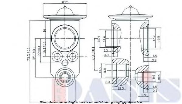 Клапан TRV кондиционера 840054N Dasis