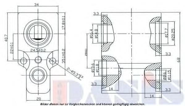 Клапан TRV кондиционера 840053N Dasis