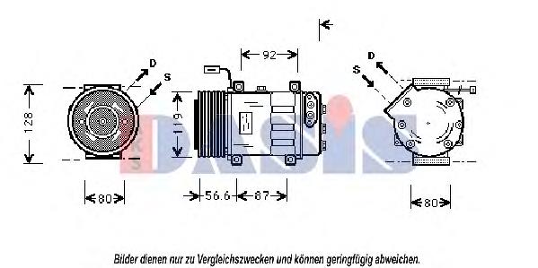 850749N Dasis compressor de aparelho de ar condicionado