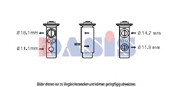 Клапан TRV кондиционера 840107N Dasis