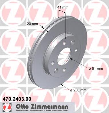 470240300 Zimmermann диск тормозной передний