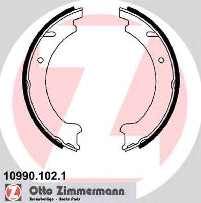 10990.102.1 Zimmermann sapatas do freio de estacionamento