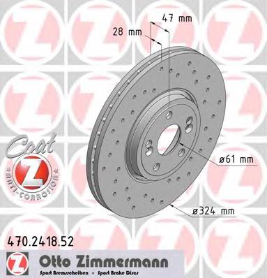 Купить 470241852 Zimmermann Ротор тормозной