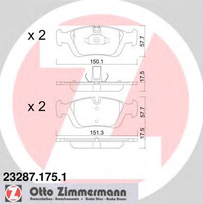 Колодки Zimmermann 232871751 цена, от 36.92 USD