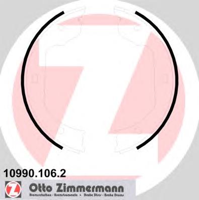 Купить 109901062 Zimmermann Колодки ручника/стояночного тормоза