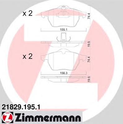 Колодки Zimmermann 218291951 цена, от 22.60 USD