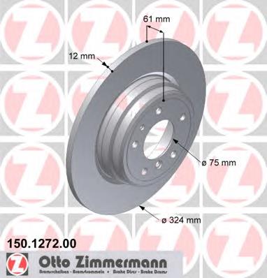 Тормозные диски 150127200 Zimmermann