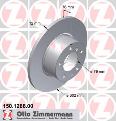 Купить 150126600 Zimmermann Ротор тормозной
