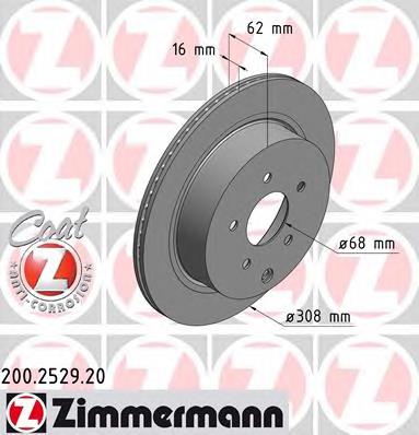 200252920 Zimmermann disco do freio traseiro