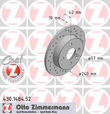 Задний тормозной диск Zimmermann 430148452 цена, от 20.83 USD