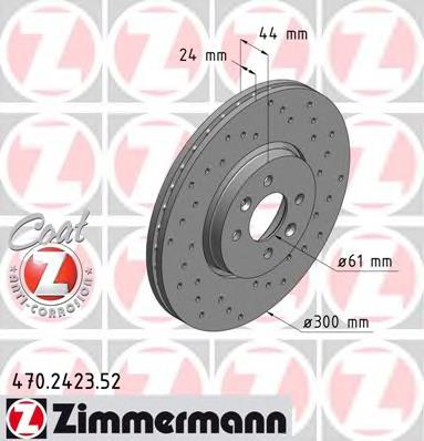 470242352 Zimmermann disco do freio dianteiro