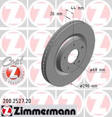 200252720 Zimmermann disco do freio dianteiro