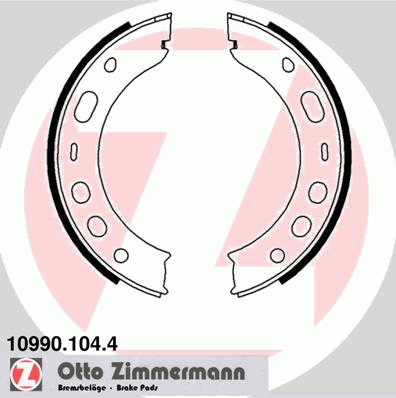 10990.104.4 Zimmermann sapatas do freio de estacionamento