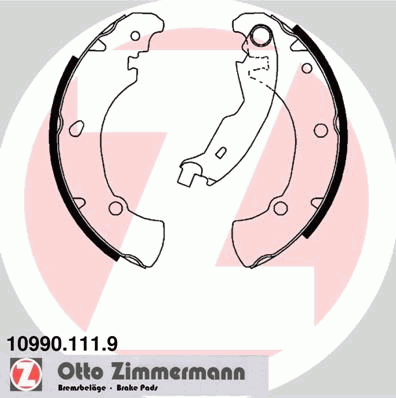 Тормоза рабочие задние ножные и тормозные барабаны Zimmermann 109901119 цена, от 18.76 USD