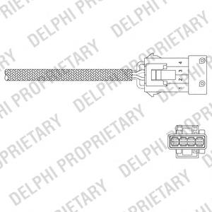 Sonda lambda, sensor de oxigênio ES1103512B1 Delphi