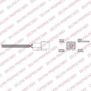 ES2022711B1 Delphi лямбда-зонд, датчик кислорода после катализатора правый