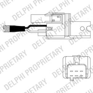 Sonda lambda, sensor de oxigênio até o catalisador ES1092412B1 Delphi