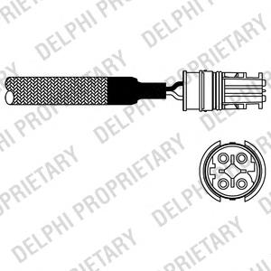 ES10983-12B1 Delphi sonda lambda, sensor esquerdo de oxigênio até o catalisador