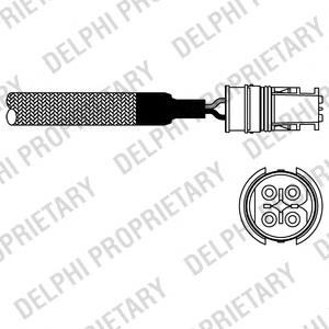 ES10581-12B1 Delphi лямбда-зонд, датчик кислорода до катализатора