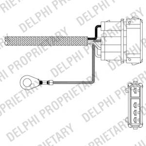 ES11010-12B1 Delphi sonda lambda, sensor de oxigênio