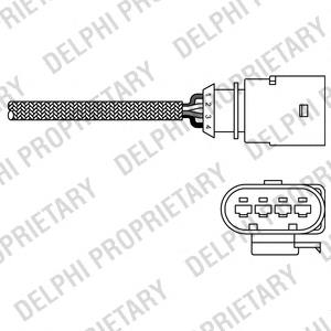 ES20289-12B1 Delphi sonda lambda, sensor de oxigênio até o catalisador