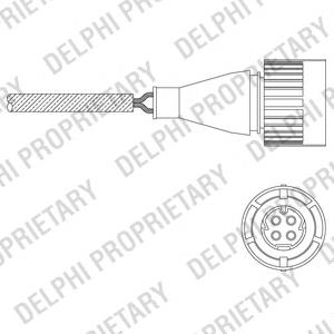 Sonda lambda, sensor de oxigênio ES1104812B1 Delphi