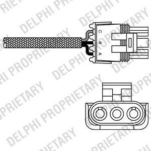 ES10996-12B1 Delphi sonda lambda, sensor de oxigênio