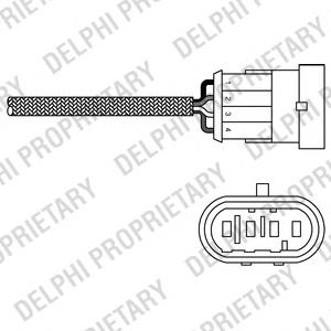 ES20263-12B1 Delphi sonda lambda, sensor de oxigênio