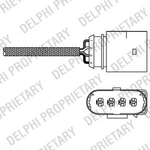 ES20270-12B1 Delphi sonda lambda, sensor de oxigênio depois de catalisador